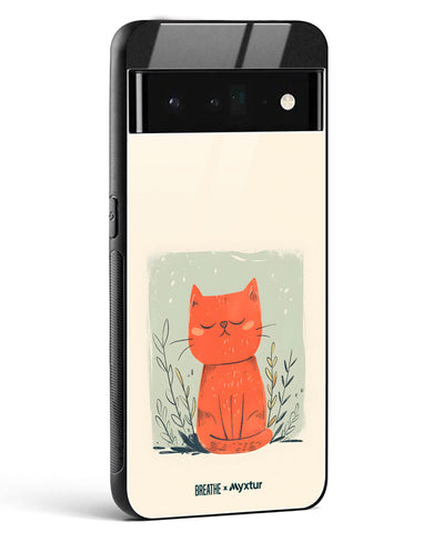 Orange Whiskers [BREATHE] Glass Case Phone Cover (Google)