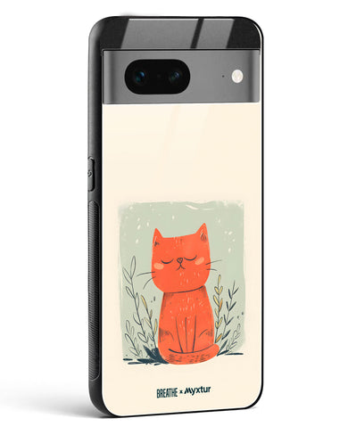 Orange Whiskers [BREATHE] Glass Case Phone Cover (Google)