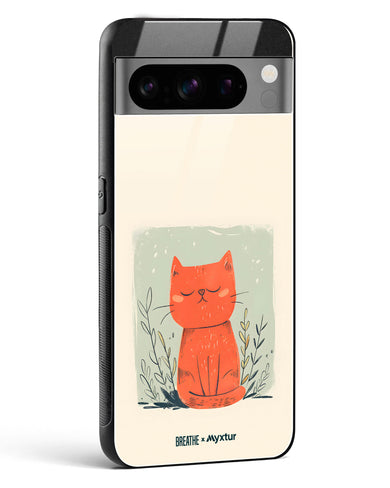 Orange Whiskers [BREATHE] Glass Case Phone Cover (Google)