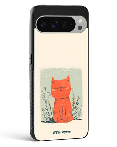 Orange Whiskers [BREATHE] Glass Case Phone Cover (Google)