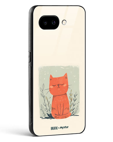 Orange Whiskers [BREATHE] Glass Case Phone Cover (Google)