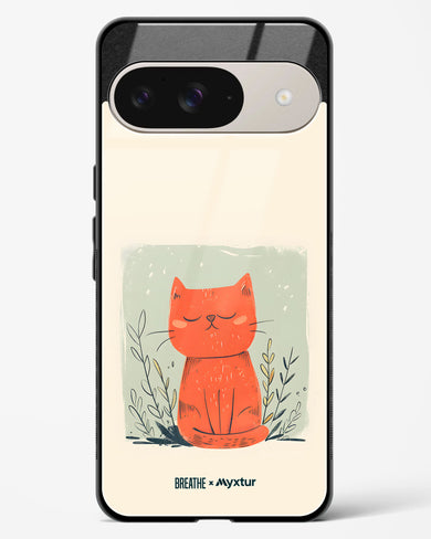 Orange Whiskers [BREATHE] Glass Case Phone Cover (Google)