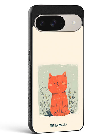 Orange Whiskers [BREATHE] Glass Case Phone Cover (Google)