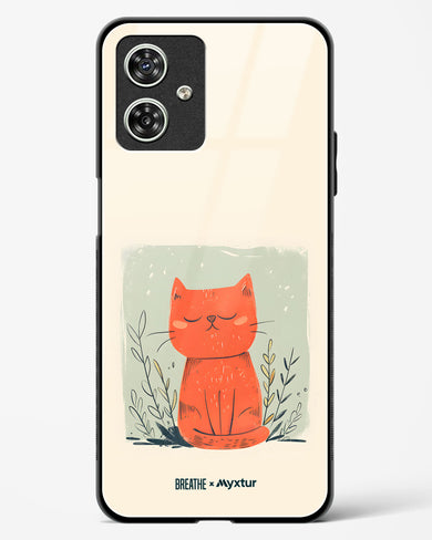 Orange Whiskers [BREATHE] Glass Case Phone Cover (Motorola)