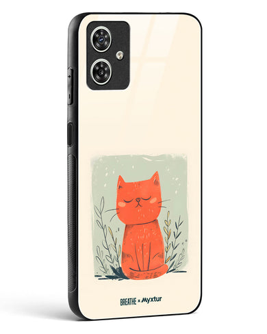 Orange Whiskers [BREATHE] Glass Case Phone Cover (Motorola)