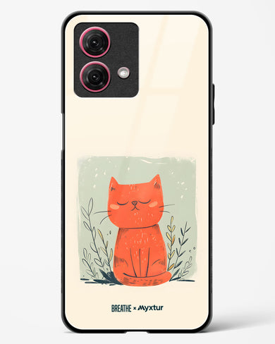 Orange Whiskers [BREATHE] Glass Case Phone Cover (Motorola)