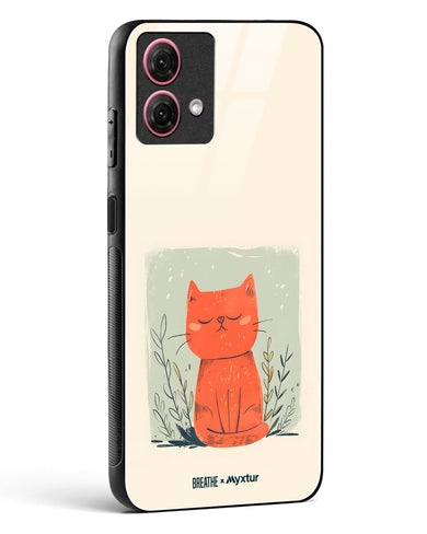 Orange Whiskers [BREATHE] Glass Case Phone Cover (Motorola)