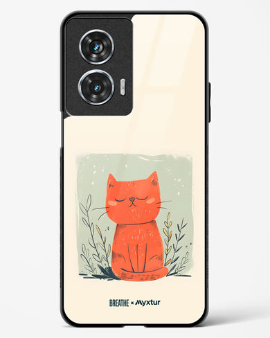 Orange Whiskers [BREATHE] Glass Case Phone Cover (Motorola)
