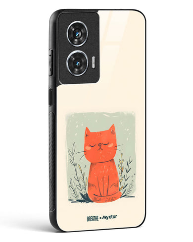 Orange Whiskers [BREATHE] Glass Case Phone Cover (Motorola)