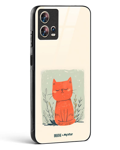Orange Whiskers [BREATHE] Glass Case Phone Cover (Motorola)