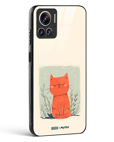 Orange Whiskers [BREATHE] Glass Case Phone Cover (Motorola)