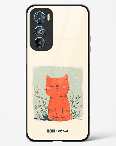 Orange Whiskers [BREATHE] Glass Case Phone Cover (Motorola)