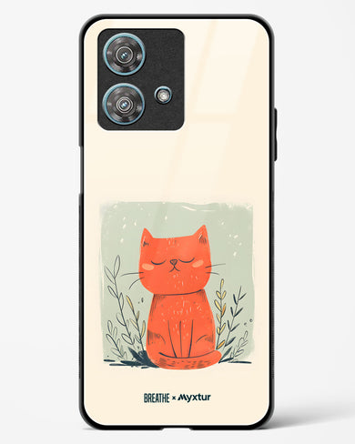 Orange Whiskers [BREATHE] Glass Case Phone Cover (Motorola)