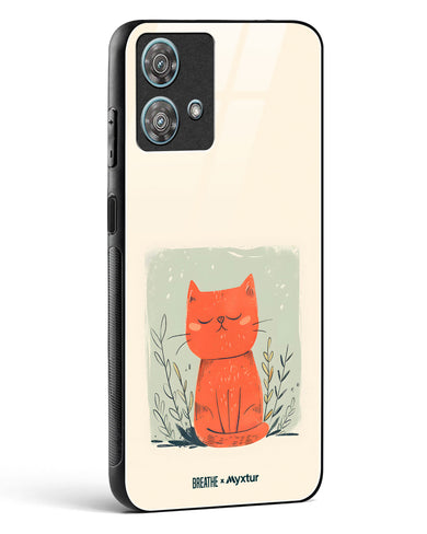 Orange Whiskers [BREATHE] Glass Case Phone Cover (Motorola)