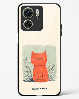 Orange Whiskers [BREATHE] Glass Case Phone Cover (Motorola)