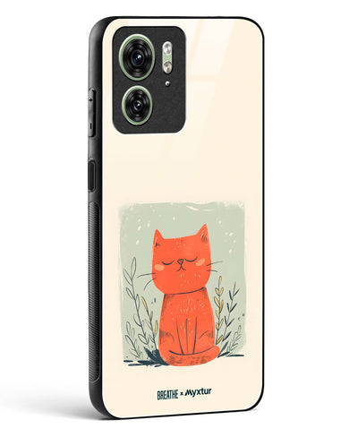Orange Whiskers [BREATHE] Glass Case Phone Cover (Motorola)