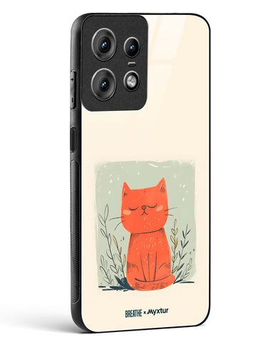 Orange Whiskers [BREATHE] Glass Case Phone Cover (Motorola)