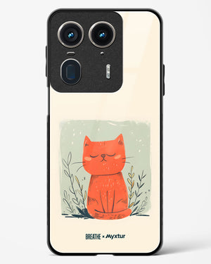 Orange Whiskers [BREATHE] Glass Case Phone Cover (Motorola)