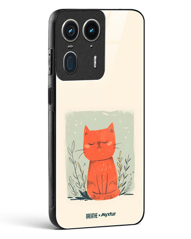 Orange Whiskers [BREATHE] Glass Case Phone Cover (Motorola)