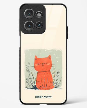 Orange Whiskers [BREATHE] Glass Case Phone Cover (Motorola)