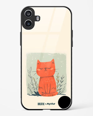 Orange Whiskers [BREATHE] Glass Case Phone Cover (Nothing)