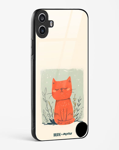 Orange Whiskers [BREATHE] Glass Case Phone Cover (Nothing)