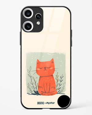 Orange Whiskers [BREATHE] Glass Case Phone Cover (Nothing)