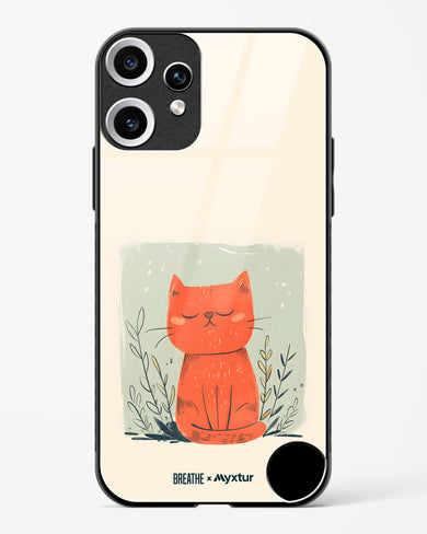 Orange Whiskers [BREATHE] Glass Case Phone Cover (Nothing)