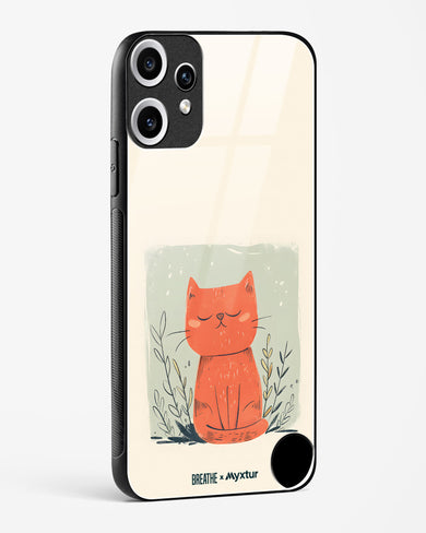 Orange Whiskers [BREATHE] Glass Case Phone Cover (Nothing)