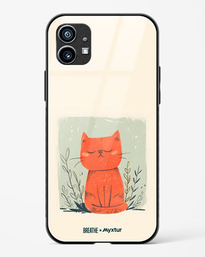 Orange Whiskers [BREATHE] Glass Case Phone Cover (Nothing)