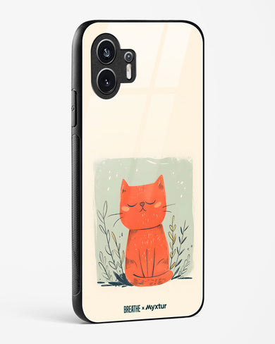 Orange Whiskers [BREATHE] Glass Case Phone Cover (Nothing)