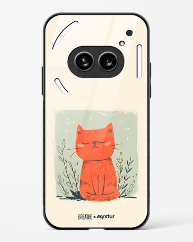 Orange Whiskers [BREATHE] Glass Case Phone Cover (Nothing)
