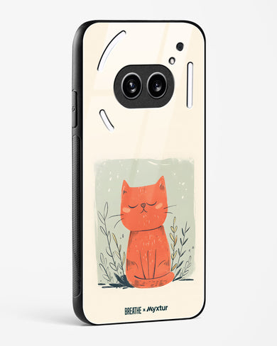 Orange Whiskers [BREATHE] Glass Case Phone Cover (Nothing)