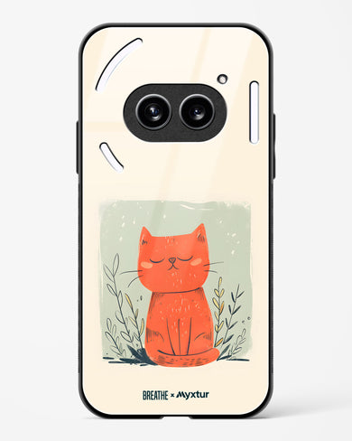 Orange Whiskers [BREATHE] Glass Case Phone Cover (Nothing)