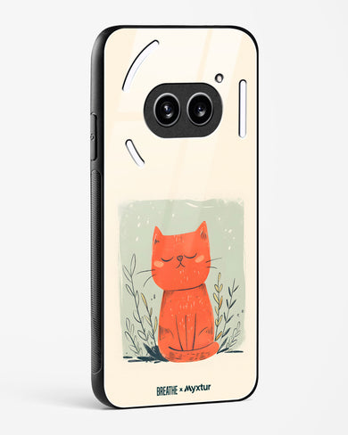 Orange Whiskers [BREATHE] Glass Case Phone Cover (Nothing)