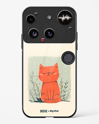 Orange Whiskers [BREATHE] Glass Case Phone Cover (Nothing)