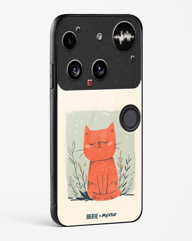Orange Whiskers [BREATHE] Glass Case Phone Cover (Nothing)