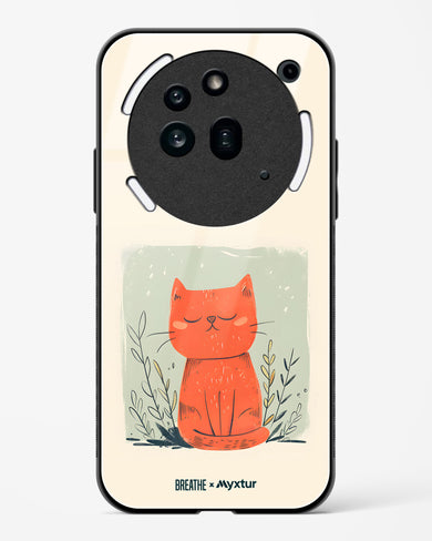 Orange Whiskers [BREATHE] Glass Case Phone Cover (Nothing)