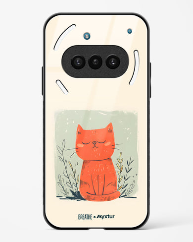 Orange Whiskers [BREATHE] Glass Case Phone Cover (Nothing)