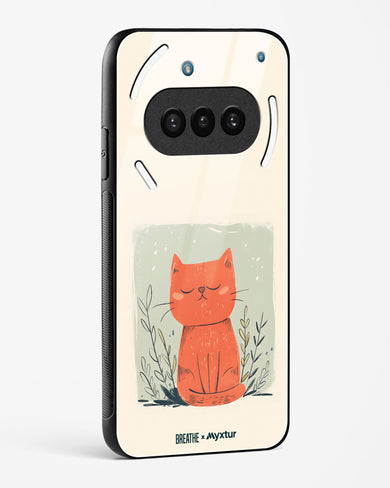 Orange Whiskers [BREATHE] Glass Case Phone Cover (Nothing)