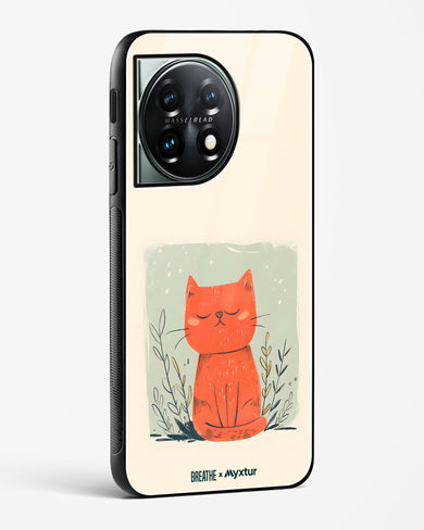 Orange Whiskers [BREATHE] Glass Case Phone Cover (OnePlus)