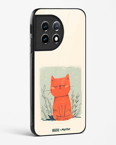 Orange Whiskers [BREATHE] Glass Case Phone Cover (OnePlus)