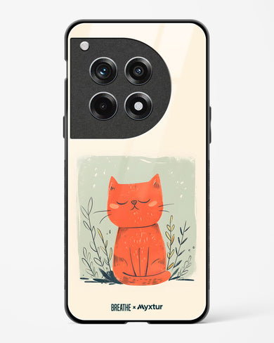 Orange Whiskers [BREATHE] Glass Case Phone Cover (OnePlus)