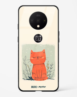 Orange Whiskers [BREATHE] Glass Case Phone Cover (OnePlus)