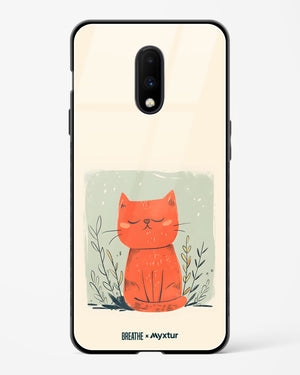 Orange Whiskers [BREATHE] Glass Case Phone Cover (OnePlus)