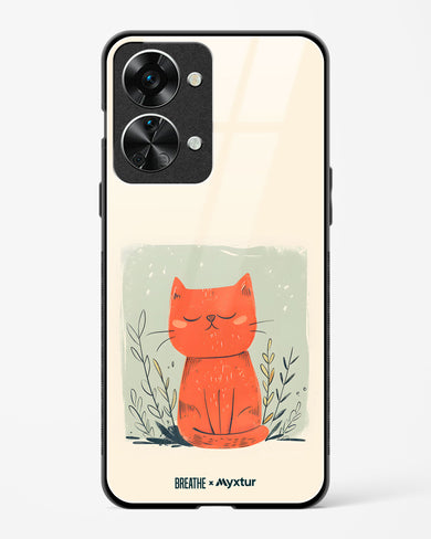 Orange Whiskers [BREATHE] Glass Case Phone Cover (OnePlus)