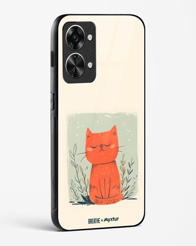 Orange Whiskers [BREATHE] Glass Case Phone Cover (OnePlus)