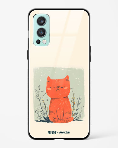 Orange Whiskers [BREATHE] Glass Case Phone Cover (OnePlus)