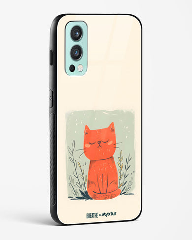 Orange Whiskers [BREATHE] Glass Case Phone Cover (OnePlus)