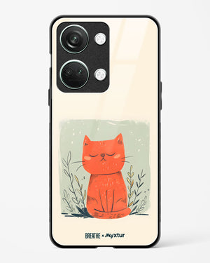 Orange Whiskers [BREATHE] Glass Case Phone Cover (OnePlus)